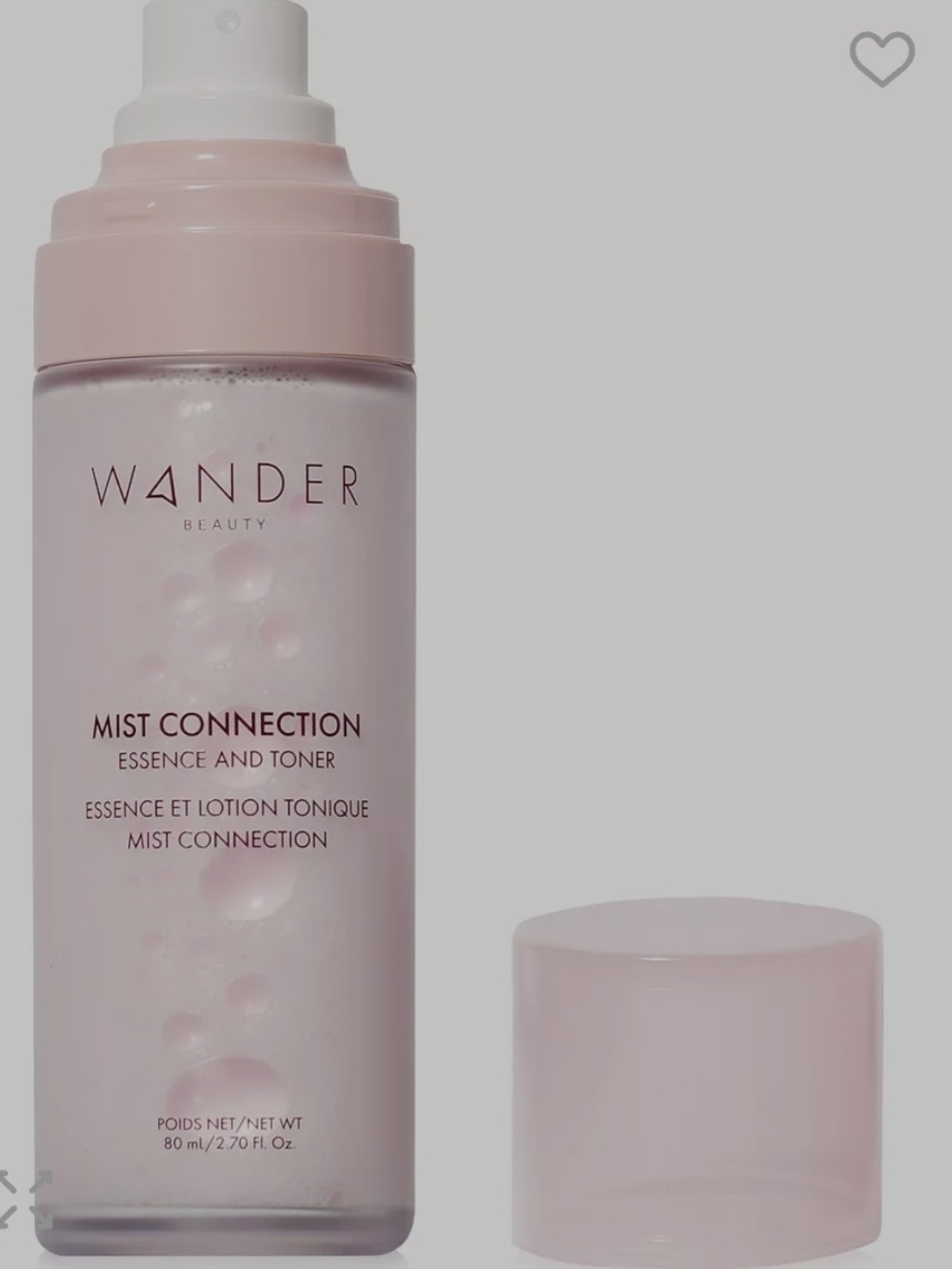 Wander Beauty Mist Connection Essence & Toner - Soft Pink